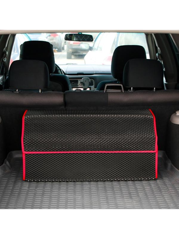 Органайзер саквояж в багажник автомобиля, из EVA-материала, 70 см, красный кант