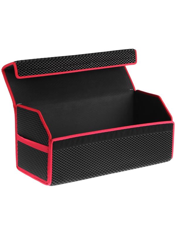 Органайзер саквояж в багажник автомобиля, из EVA-материала, 70 см, красный кант