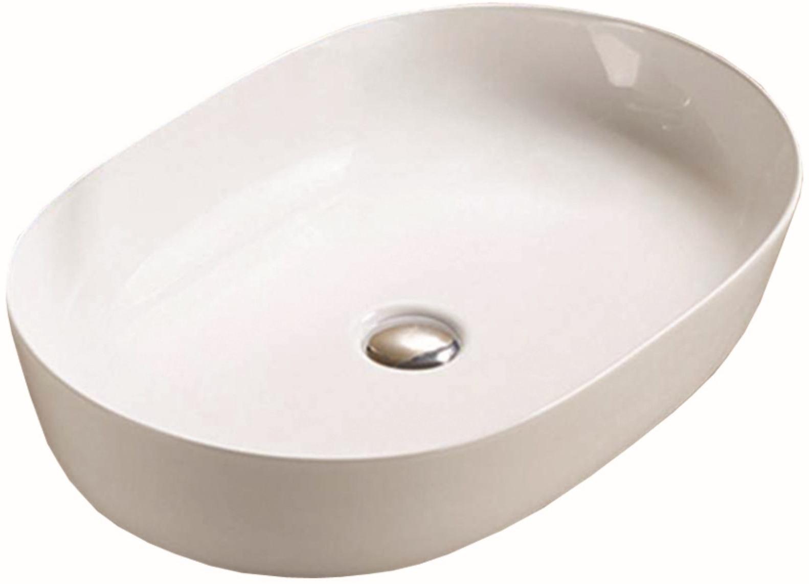 Раковина накладная Azario AZ-2143P 60*40*14,5 см, глянец, белая