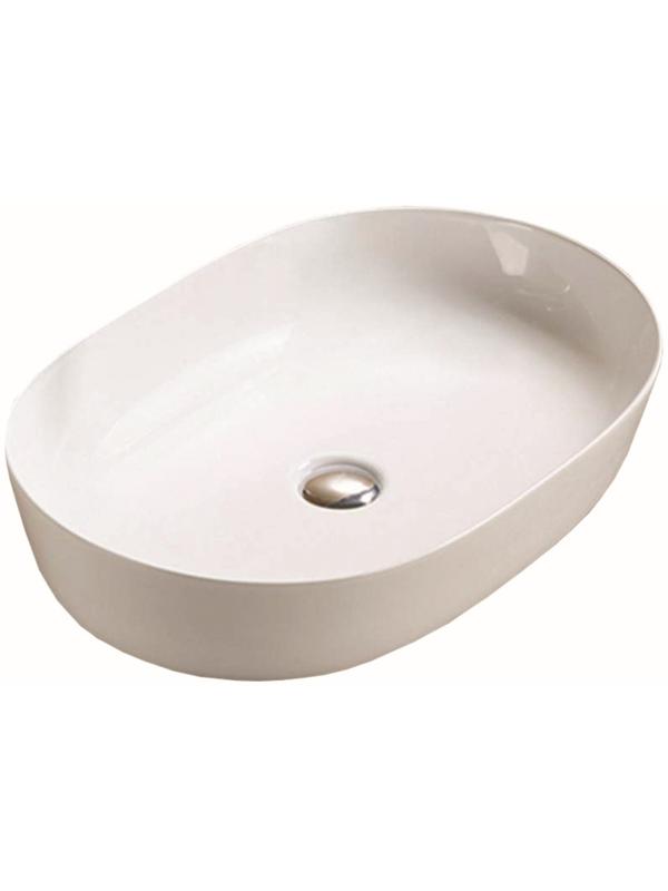 Раковина накладная Azario AZ-2143P 60*40*14,5 см, глянец, белая