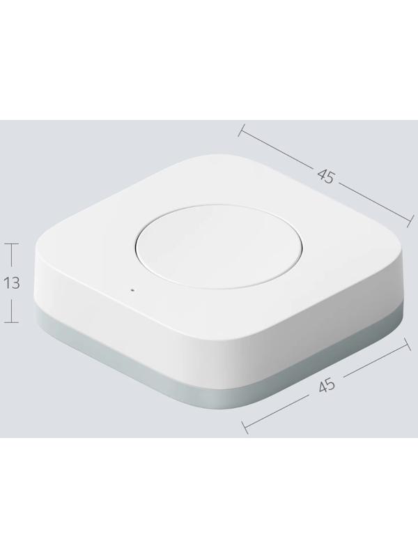 Беспроводная кнопка Яндекс YNDX-00524, Zigbee, CR2032, умный дом с Алисой, белая