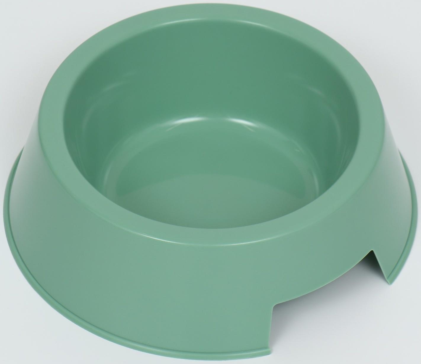 Миска пластиковая 17 х 17 х 5 см, 400 мл, оливковая