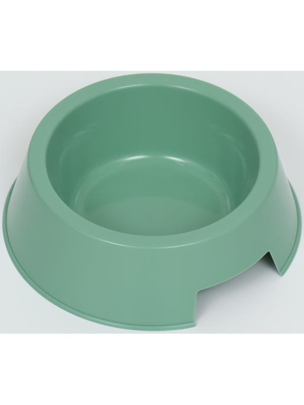 Миска пластиковая 17 х 17 х 5 см, 400 мл, оливковая