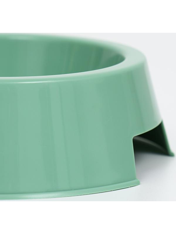 Миска пластиковая двойная 29,5 х 16,5 х 5 см, оливковая