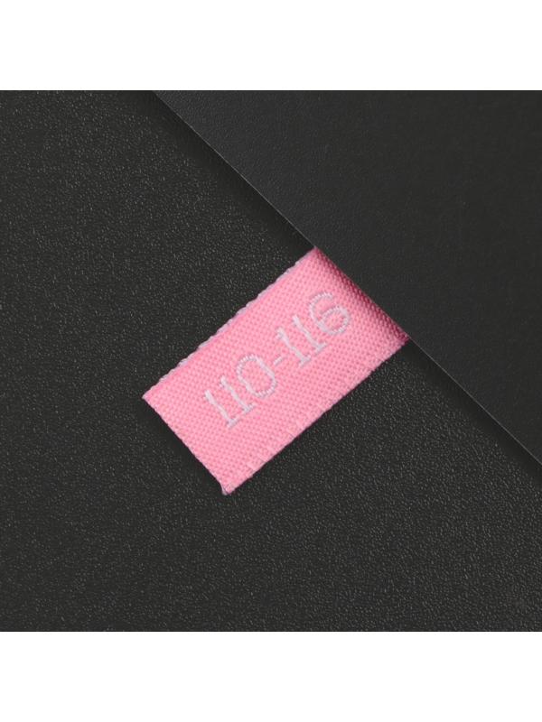 Нашивка текстильная «110-116», 5 х 1.1 см, цвет розовый