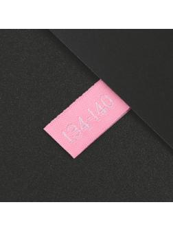 Нашивка текстильная «134-140», 5 х 1.1 см, цвет розовый