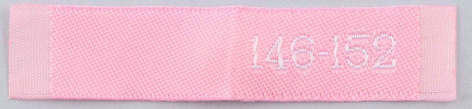 Нашивка текстильная «146-152», 5 х 1.1 см, цвет розовый