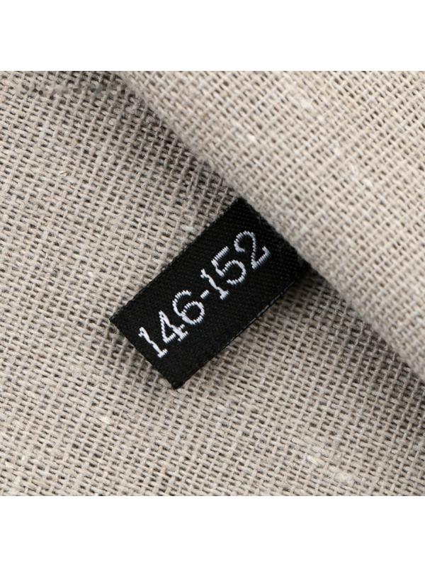 Нашивка текстильная «146-152», 5 х 1.1 см, цвет чёрный