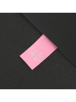 Нашивка текстильная «40», 4.6 х 1.1 см, цвет розовый