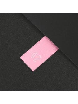 Нашивка текстильная «42», 4.6 х 1.1 см, цвет розовый