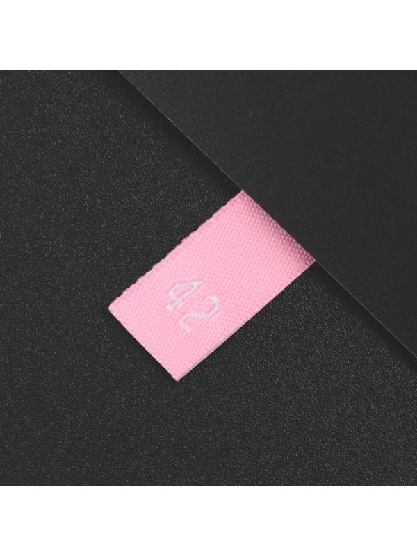 Нашивка текстильная «42», 4.6 х 1.1 см, цвет розовый