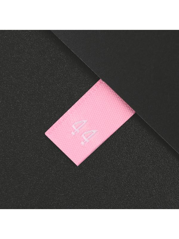 Нашивка текстильная «44», 4.6 х 1.1 см, цвет розовый