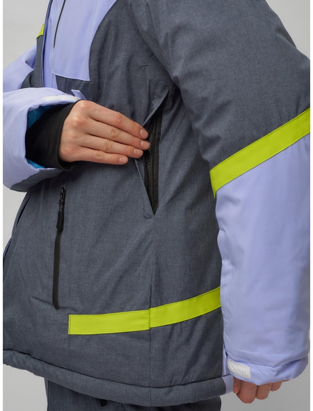 Костюм горнолыжный женский, размер 56, цвет фиолетовый