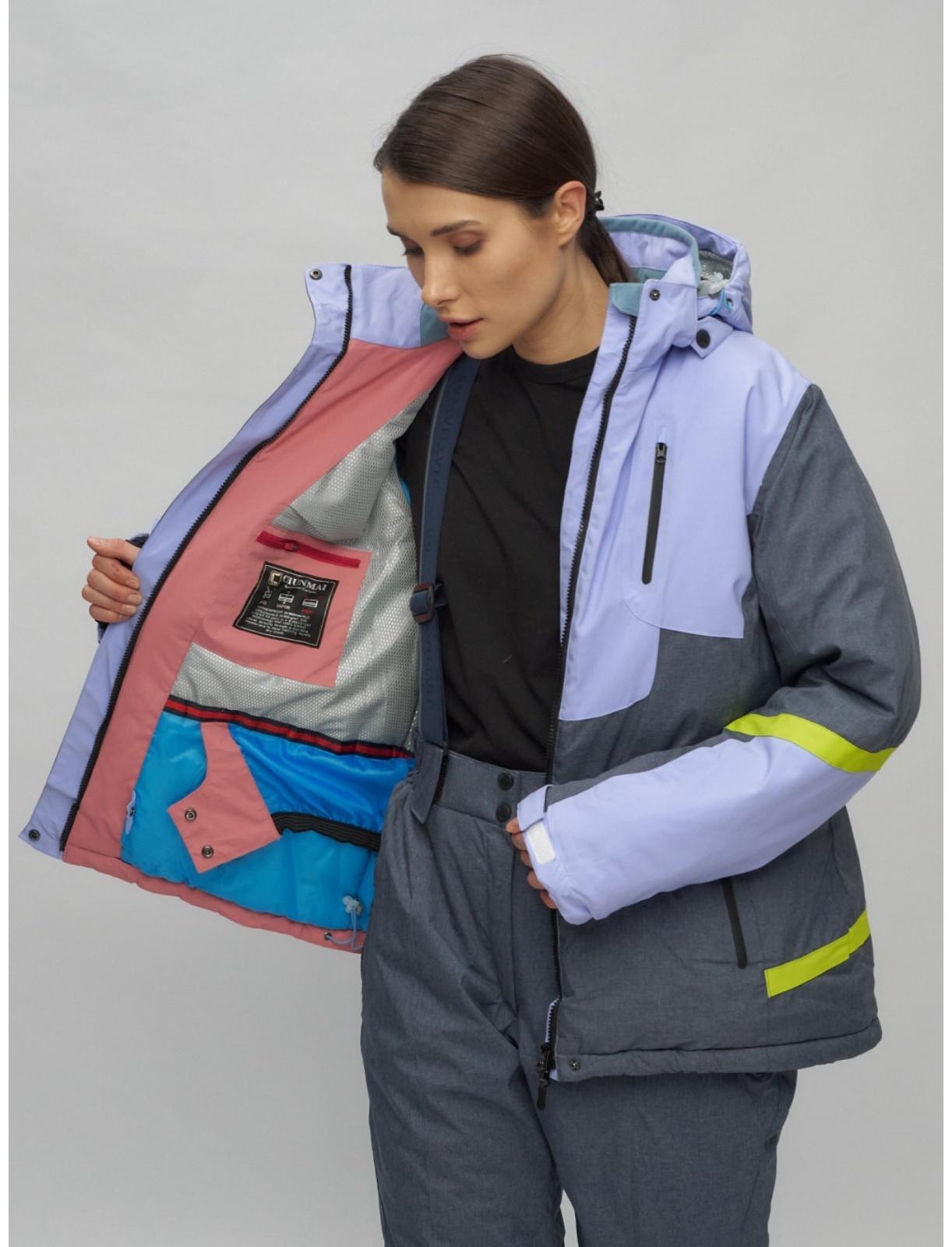 Костюм горнолыжный женский, размер 56, цвет фиолетовый