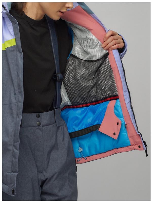 Костюм горнолыжный женский, размер 56, цвет фиолетовый