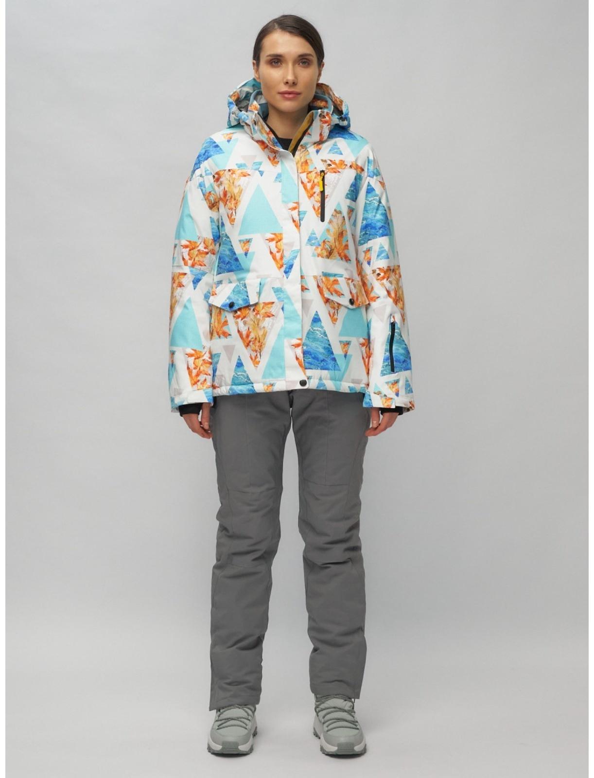 Костюм горнолыжный женский, размер 44, цвет голубой