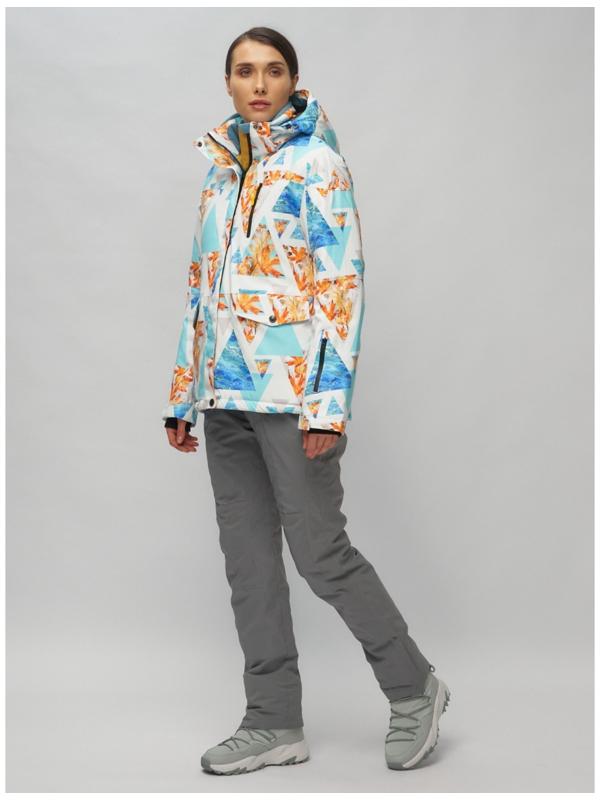 Костюм горнолыжный женский, размер 44, цвет голубой