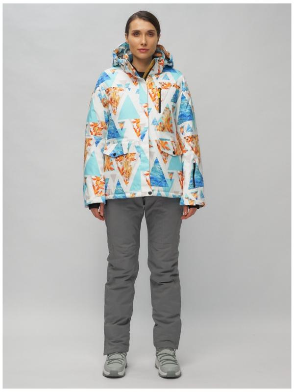 Костюм горнолыжный женский, размер 44, цвет голубой