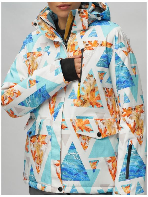 Костюм горнолыжный женский, размер 44, цвет голубой