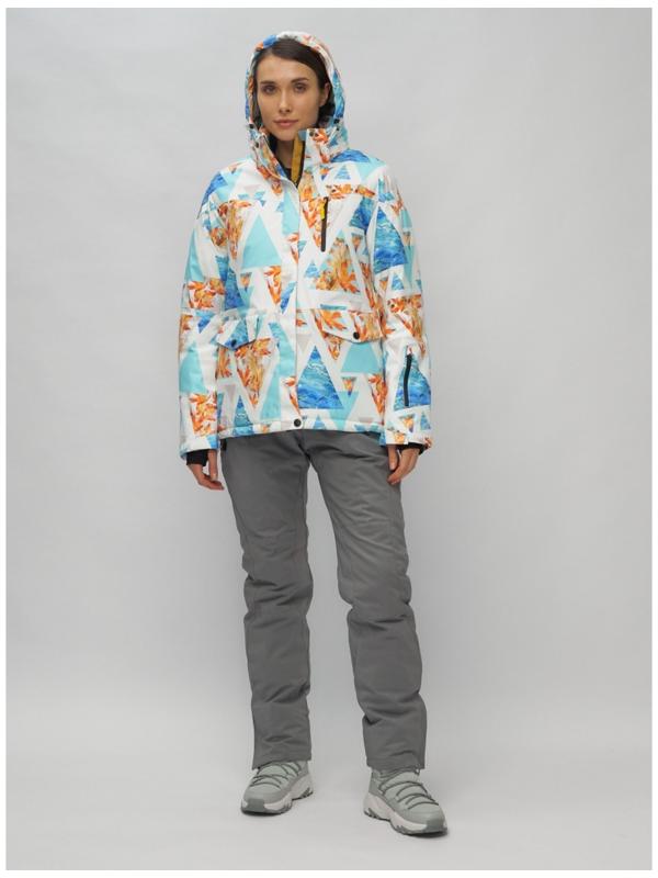 Костюм горнолыжный женский, размер 44, цвет голубой