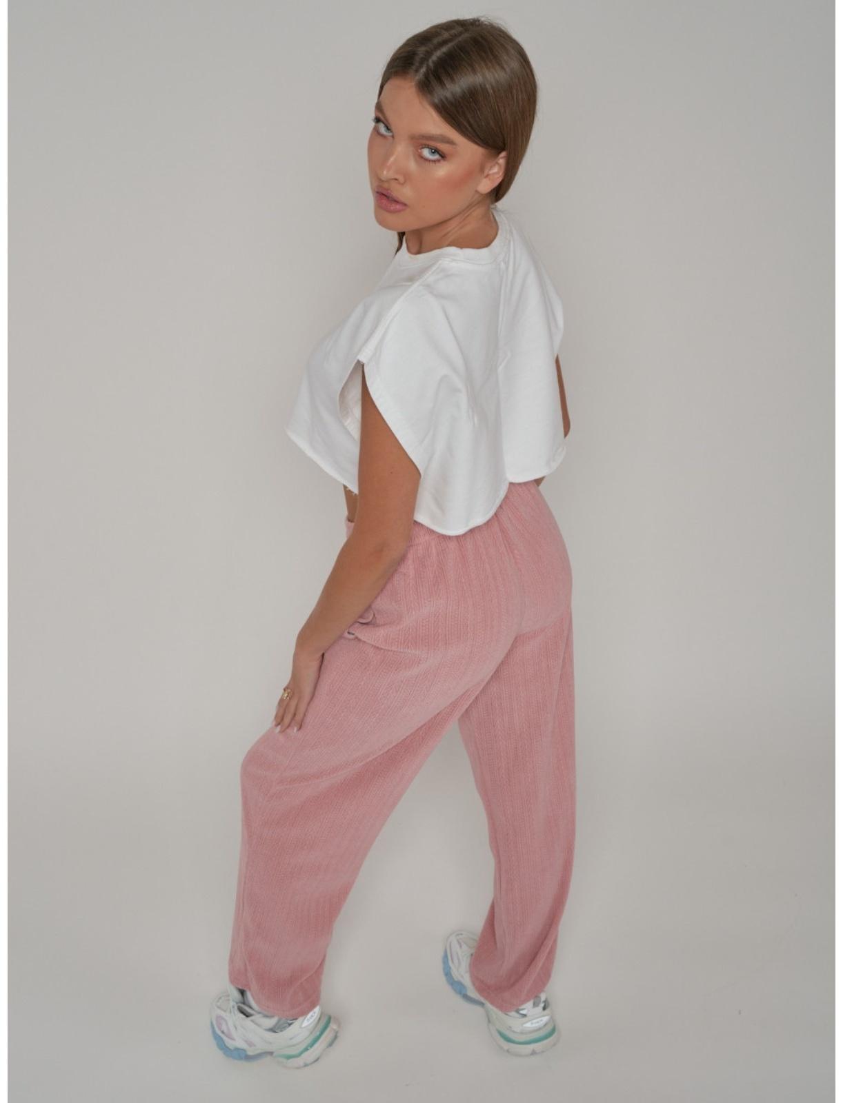 Брюки спортивные женские, размер 42, цвет розовый