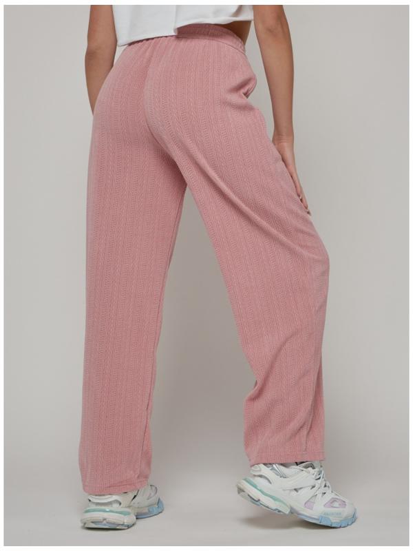 Брюки спортивные женские, размер 42, цвет розовый