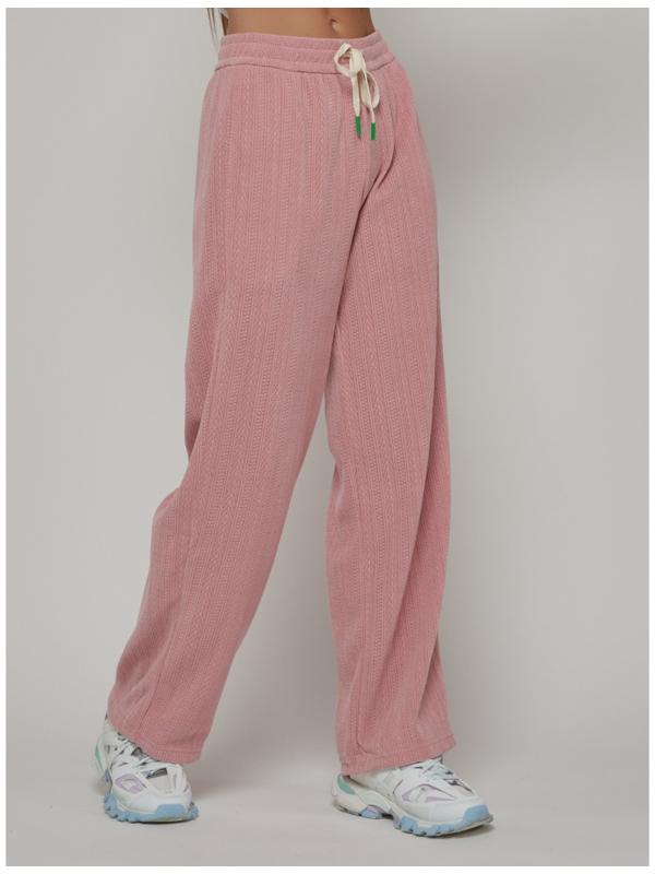 Брюки спортивные женские, размер 42, цвет розовый