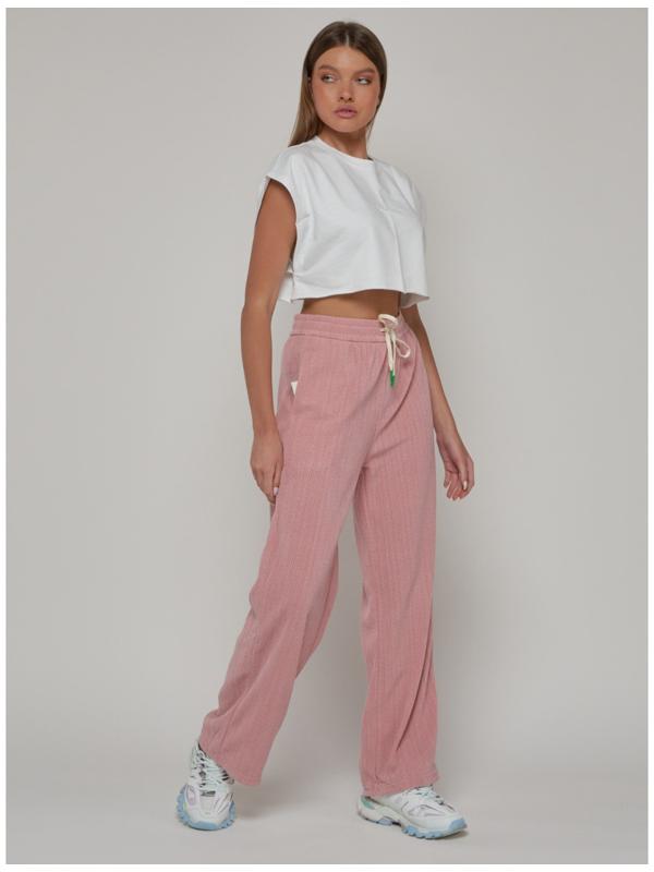 Брюки спортивные женские, размер 42, цвет розовый