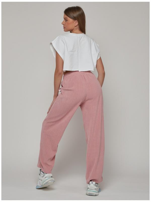 Брюки спортивные женские, размер 42, цвет розовый