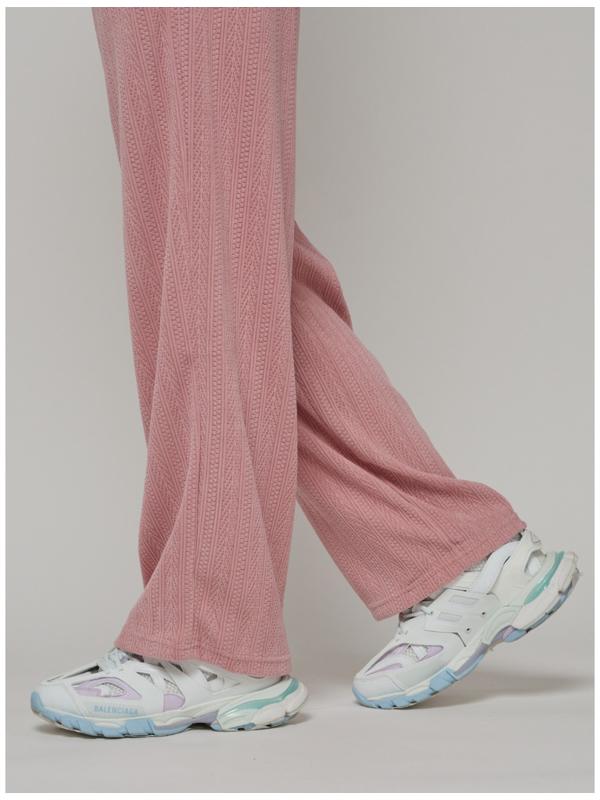 Брюки спортивные женские, размер 42, цвет розовый