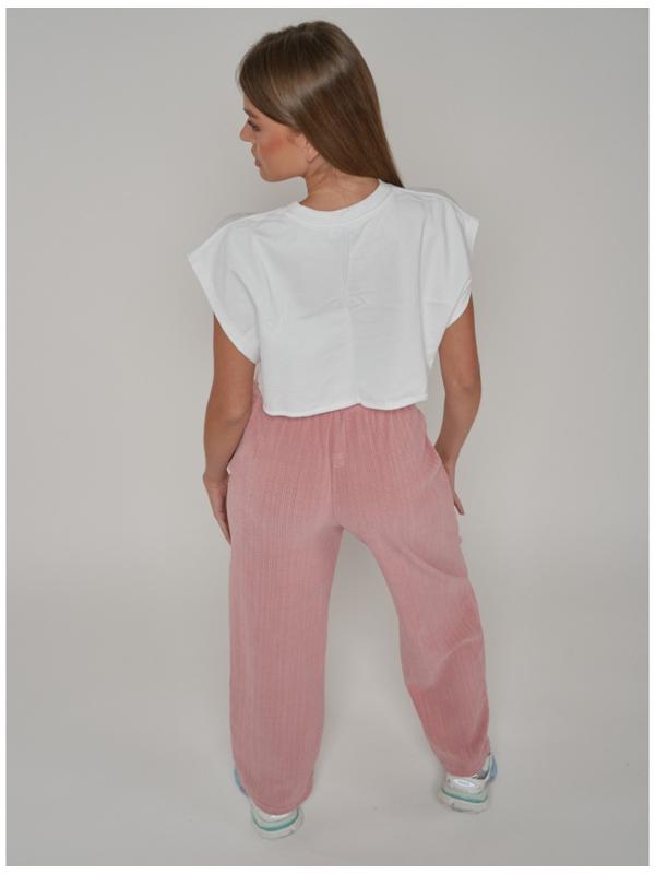 Брюки спортивные женские, размер 42, цвет розовый