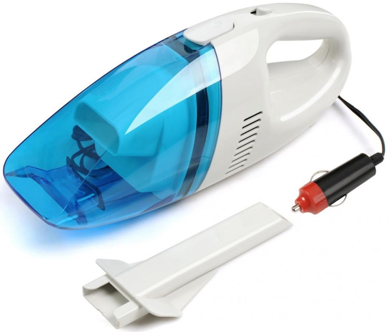 Пылесос Автомобильный Starwind CV-100 белый/голубой 35Вт, питание 12В, пылесборник 0,5 л