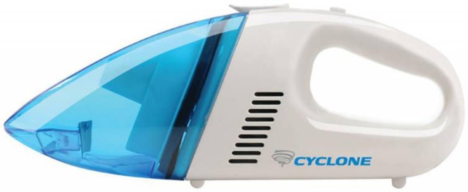 Пылесос Автомобильный Starwind CV-100 белый/голубой 35Вт, питание 12В, пылесборник 0,5 л