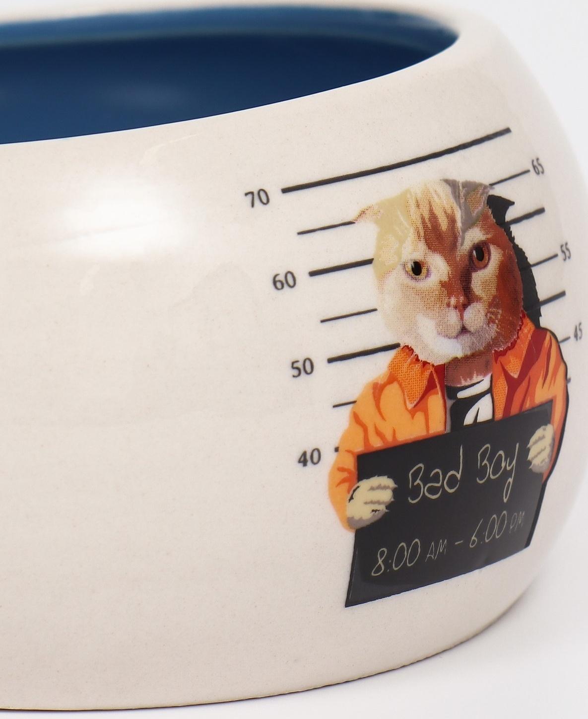 Миска керамическая со скошенным краем 