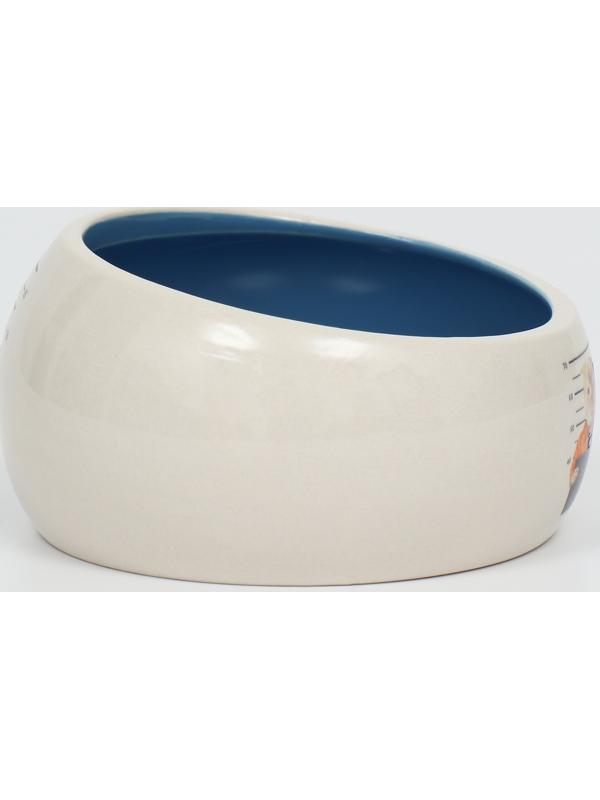 Миска керамическая со скошенным краем 