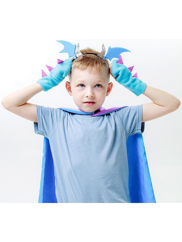 Карнавальный набор «Дракон воды», плащ и ободок