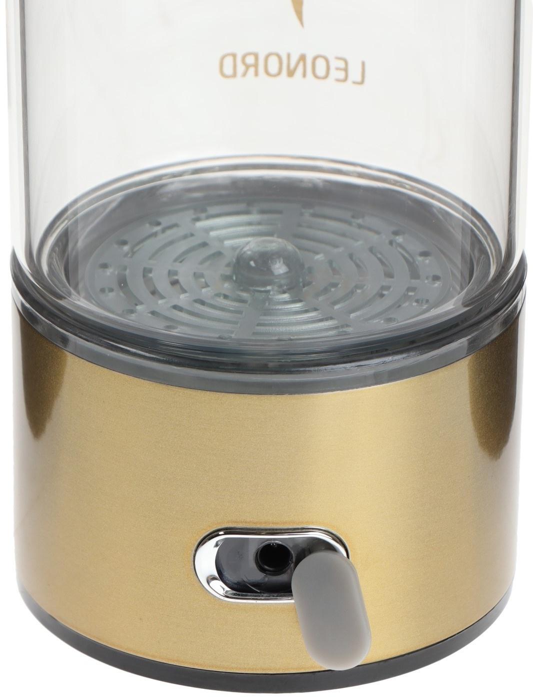 Генератор водородной воды Leonord LE-1707, 450 мл, стекло, золотистый