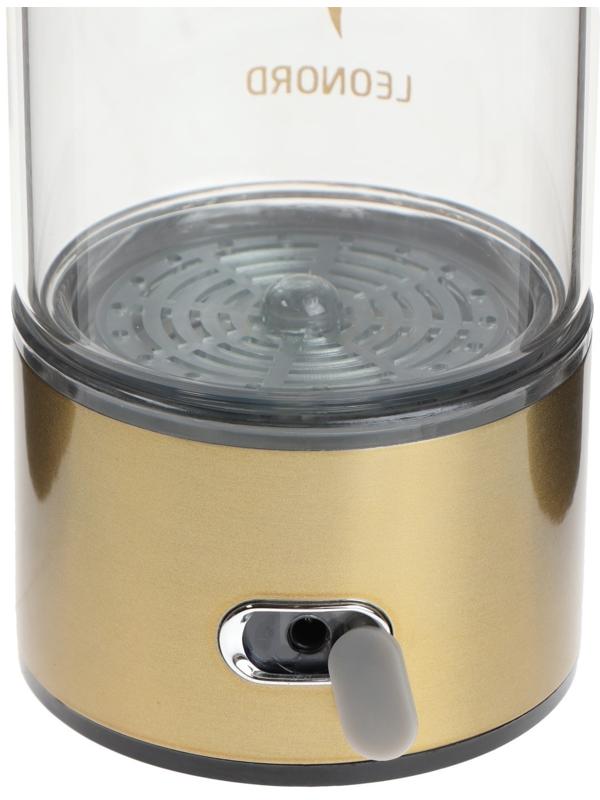 Генератор водородной воды Leonord LE-1707, 450 мл, стекло, золотистый