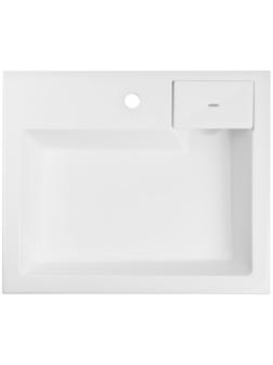 Раковина ZEIN Аврора V63D1, на стиральную машину, 600х500х105 мм, кронштейны