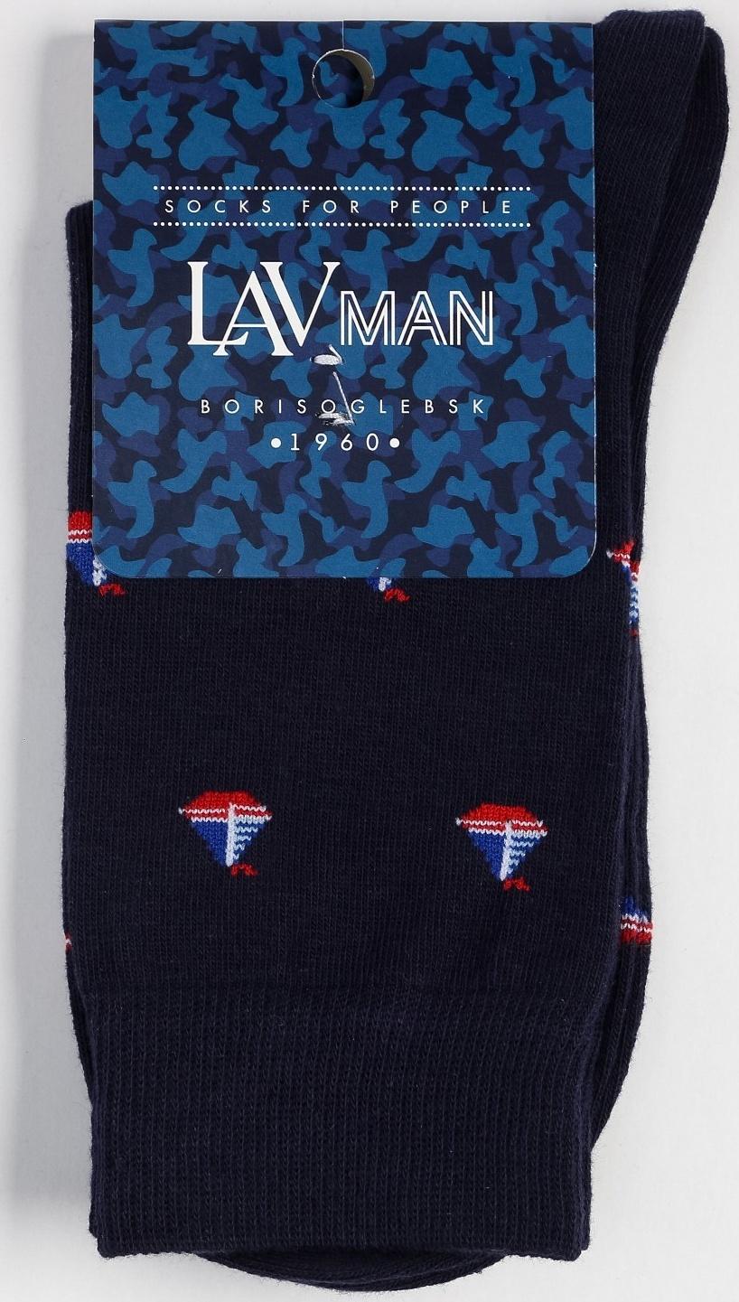 Носки мужские, цвет синий, размер 27-29
