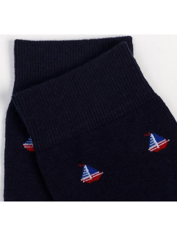 Носки мужские, цвет синий, размер 27-29