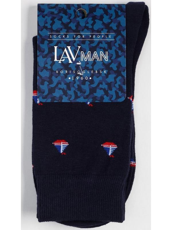 Носки мужские, цвет синий, размер 27-29