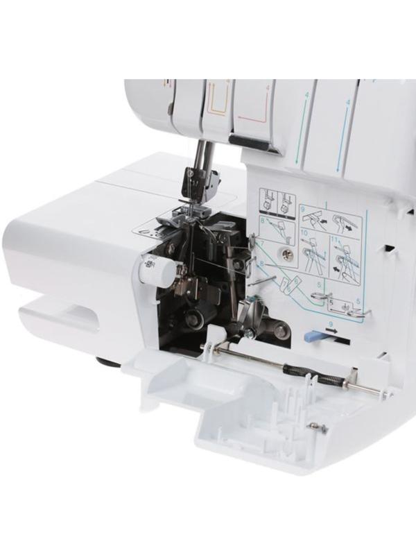 Оверлок Brother 2104D, 8 операций, 4 нити, 1300 ст/мин, ролевой шов, белый