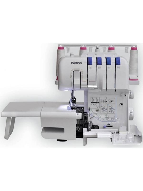 Оверлок Brother 3034 DWTV, 8 операций, 4 нити, 1300 ст/мин, краеобметочный шов, белый