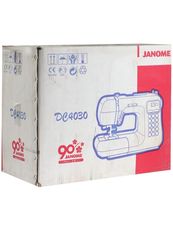Швейная машина Janome DC 4030, 60 Вт, 30 операций, автомат, белая