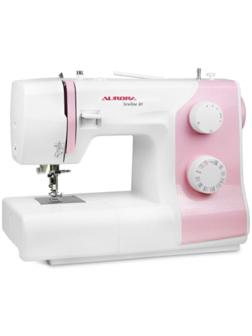Швейная машина Aurora Sewline 40, 70 Вт, 29 операций, автомат, бело-розовая