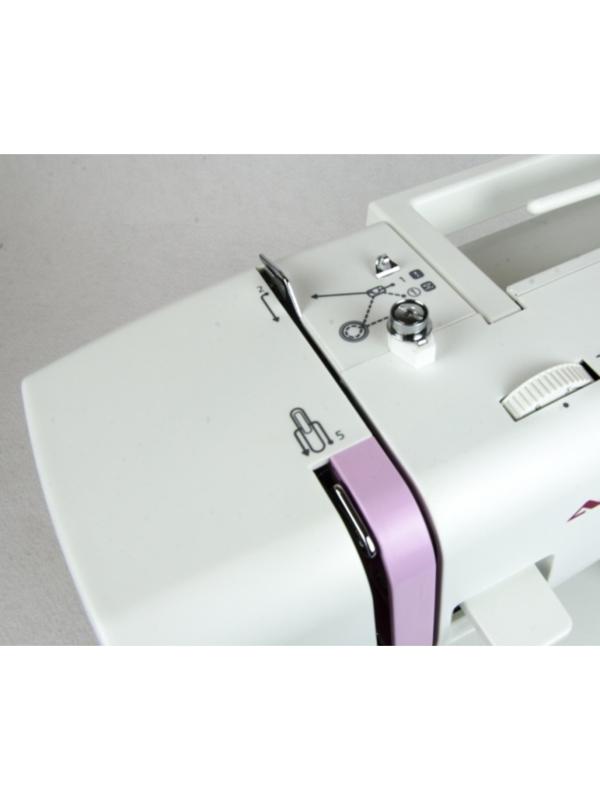 Швейная машина Aurora Sewline 40, 70 Вт, 29 операций, автомат, бело-розовая