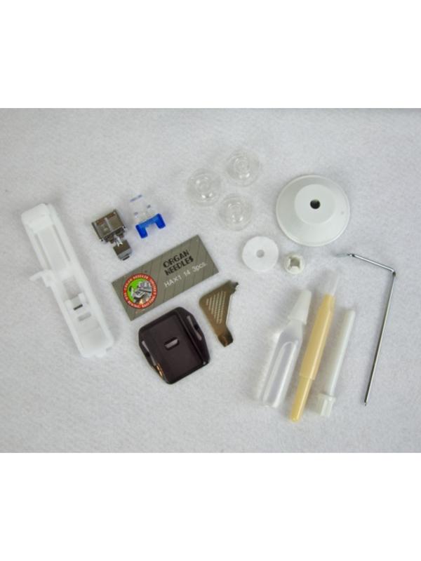 Швейная машина Aurora Sewline 40, 70 Вт, 29 операций, автомат, бело-розовая