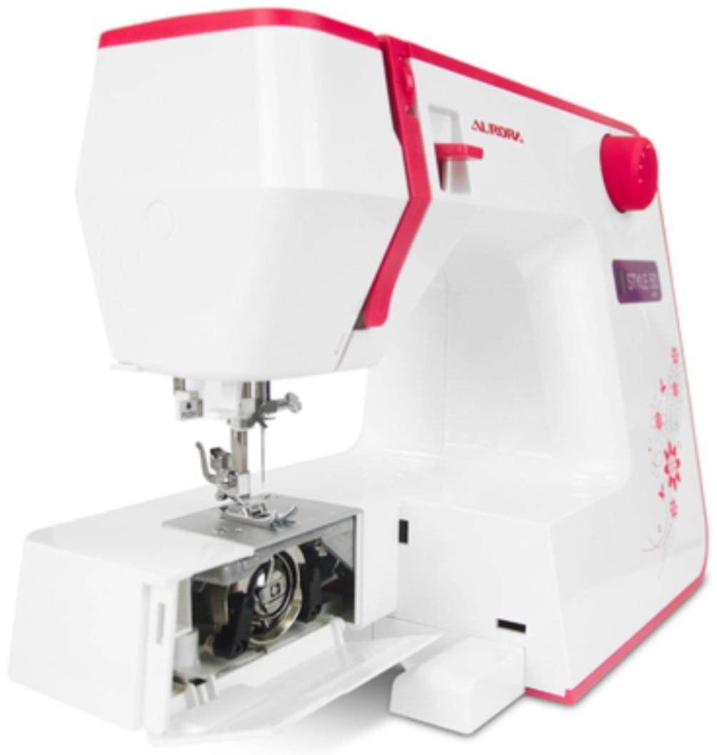 Швейная машина Aurora Style 50, 70 Вт, 12 операций, автомат, бело-красная