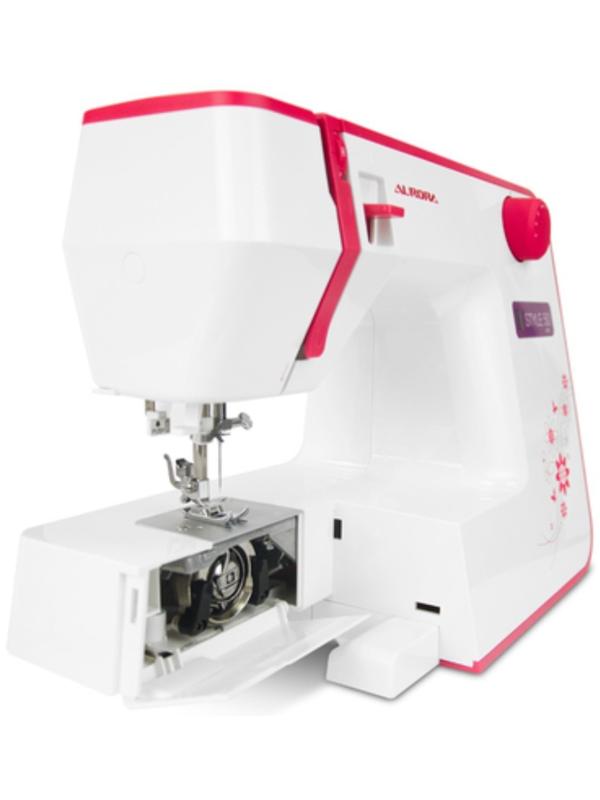 Швейная машина Aurora Style 50, 70 Вт, 12 операций, автомат, бело-красная